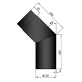 Ofenrohrbogen 45°, 2 mm Stahl, schwarz