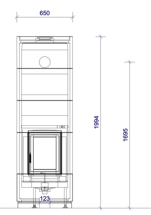 Kleinspeicherofen Kaminbausatz Brunner KSO 33r